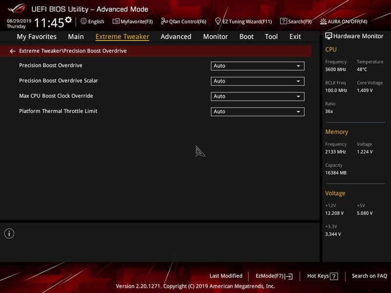 ASUS ROG Crosshair VIII Impact - UEFI BIOS 4
