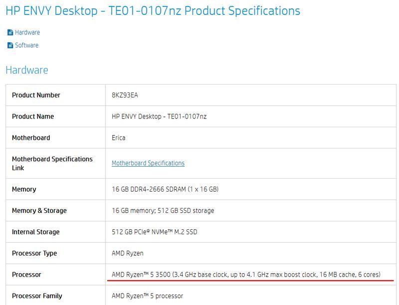 HP Envy Desktop TE01