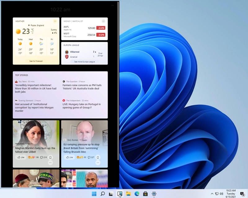 Windows 11 widżety