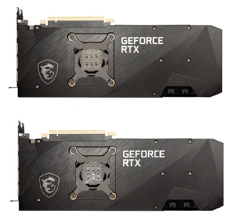 MSI GeForce RTX 3080 Ventus 3X - porównanie nowej i starej wersji