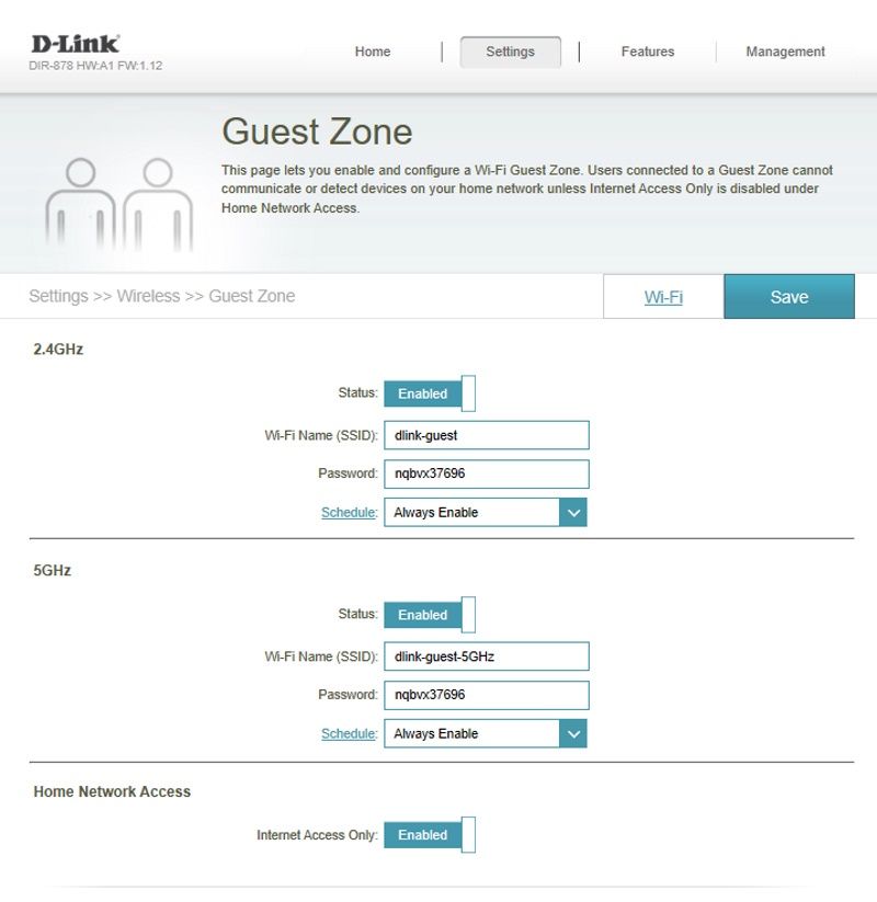 D-Link DIR-878/MT - Konfiguracja Wi-Fi dla gości