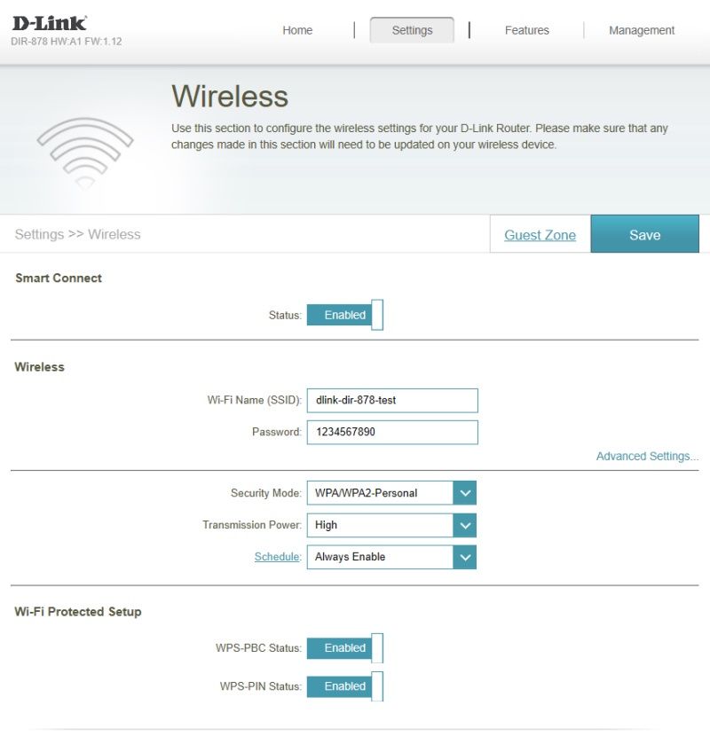 D-Link DIR-878/MT - Konfiguracja Wi-Fi
