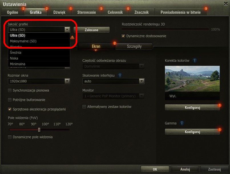 World Of Tanks - ustawienia część 2