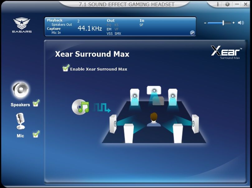 Easars Vortex 7.1 - Xear Surround Max