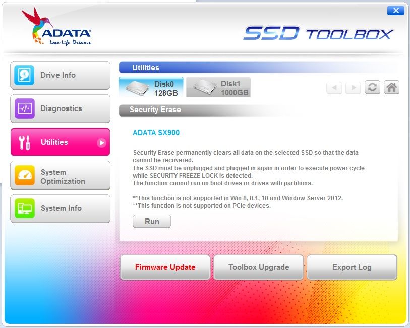 ADATA SSD ToolBox