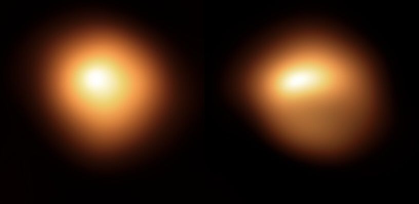 Betelgeza zmiana kształtu