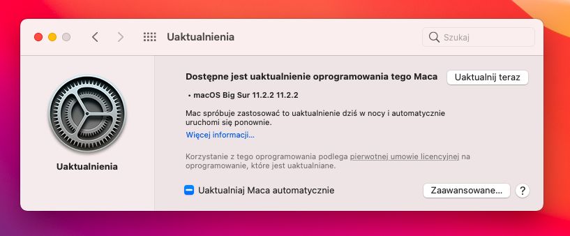 macOS - aktualizacja systemu