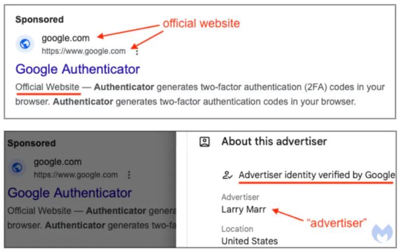 Reklama Google Authenticator