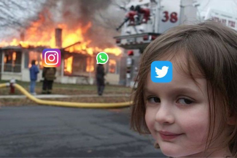 Awaria Facebook - mem
