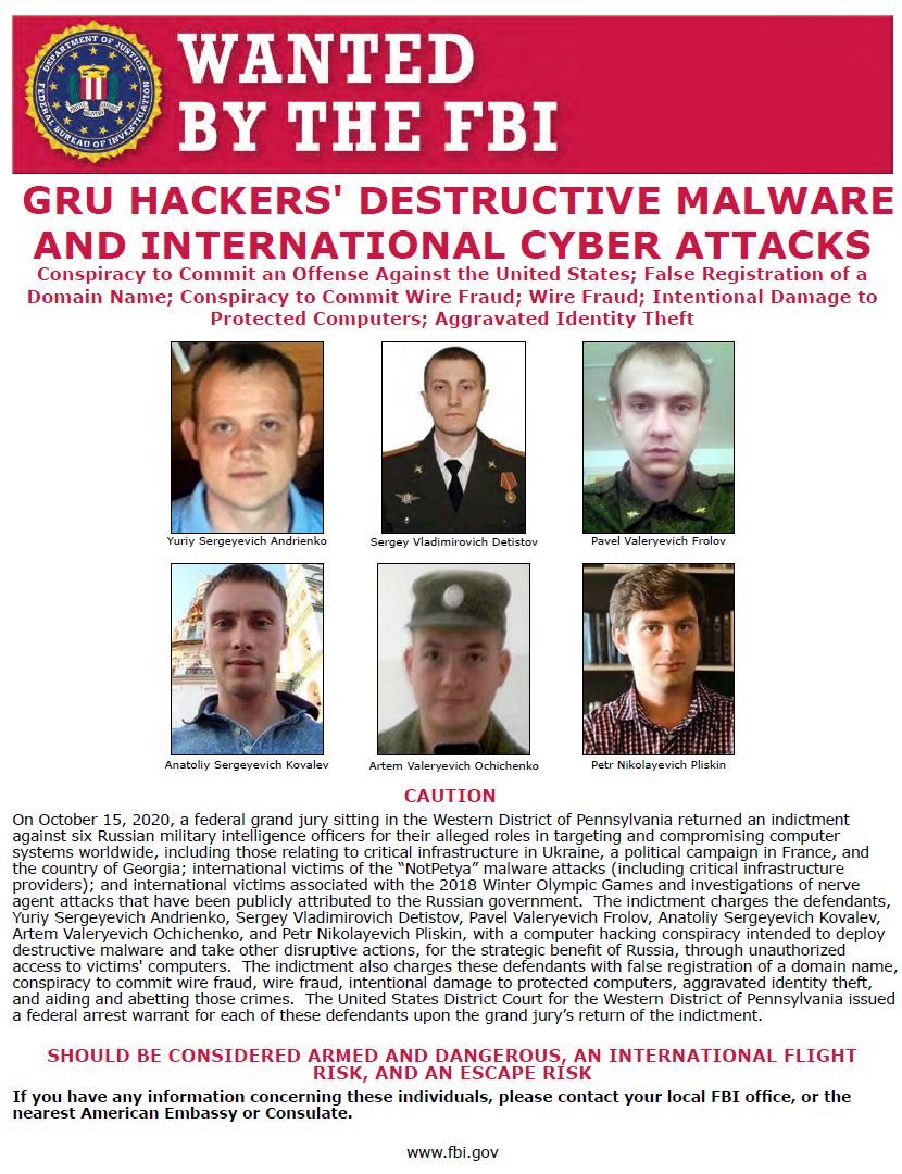 Sandworm - FBI poszukuje rosyjskich hakerów