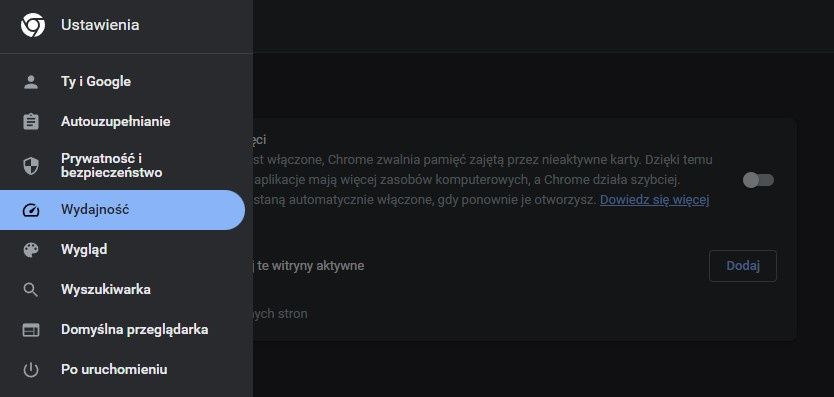 Google Chrome Memory Saver