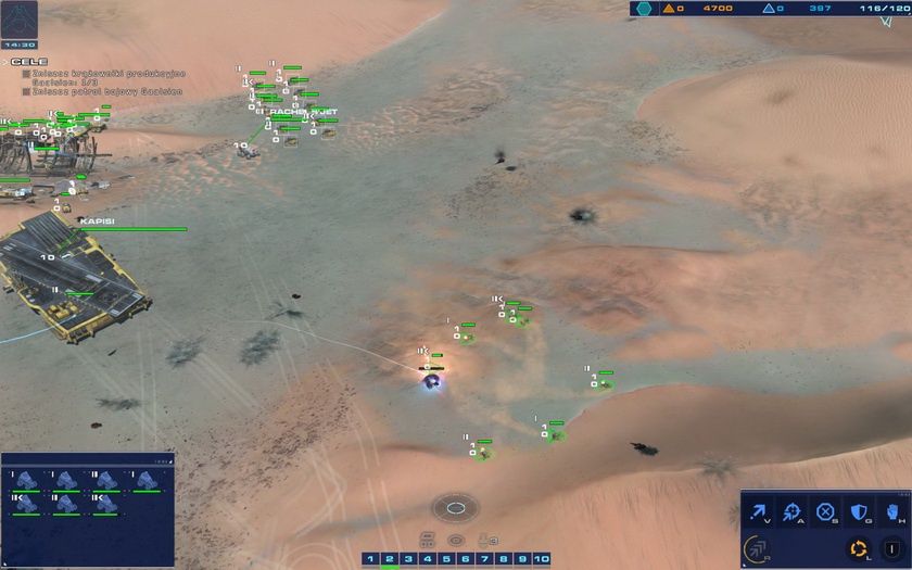 Homeworld: Deserts of Kharak -rozmieszczanie jednostek