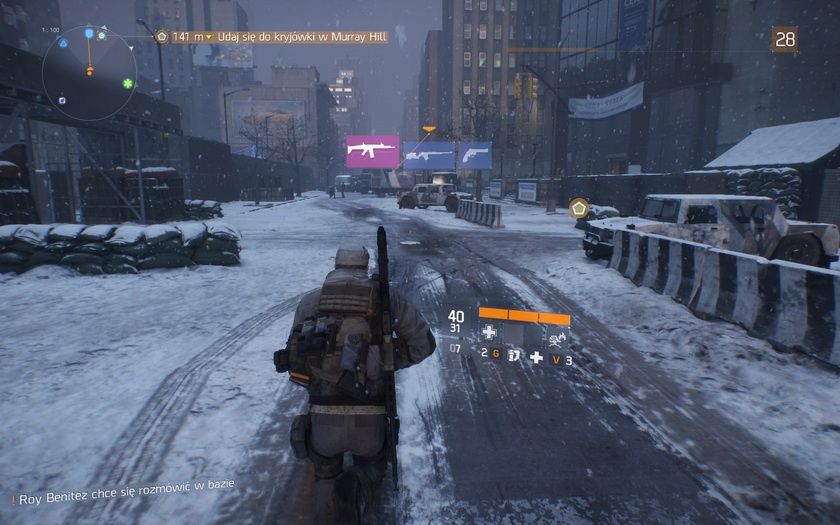 The Division - trzy rodzaje broni w stałym ekwipunku
