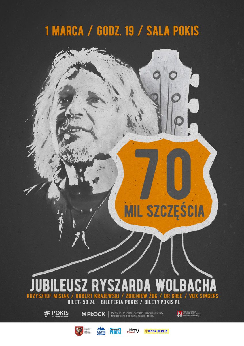Jubileuszowy koncert Ryszarda Wolbacha "70 mil szczęścia" już wkrótce!