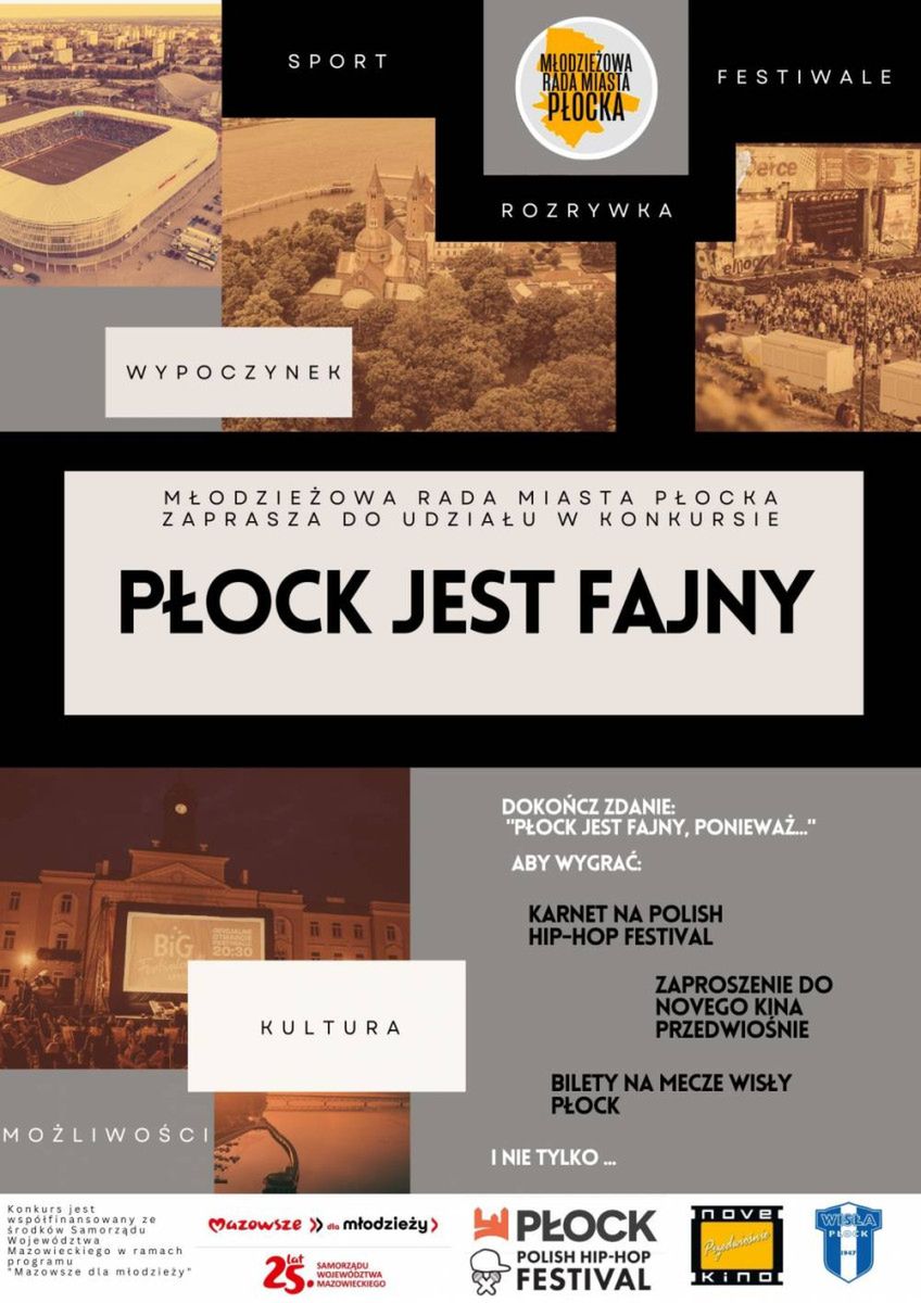 Zapraszamy do udziału w konkursie organizowanym przez Młodzieżową Radę Miasta Płoc