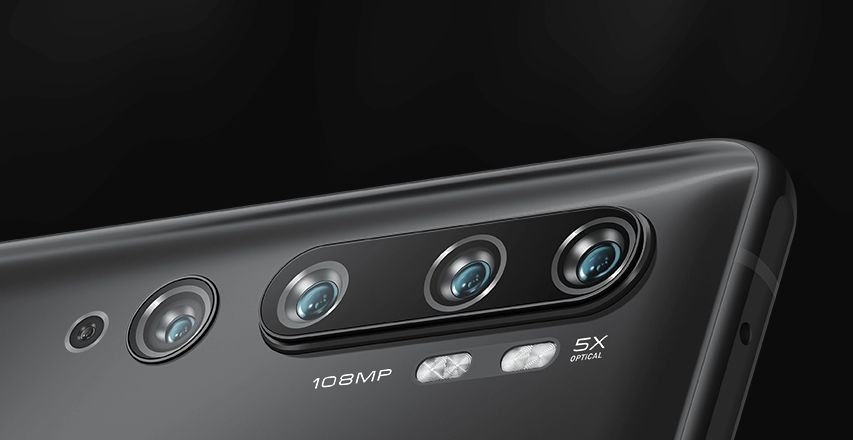 Xiaomi Mi Note 10 aparaty zbliżenie