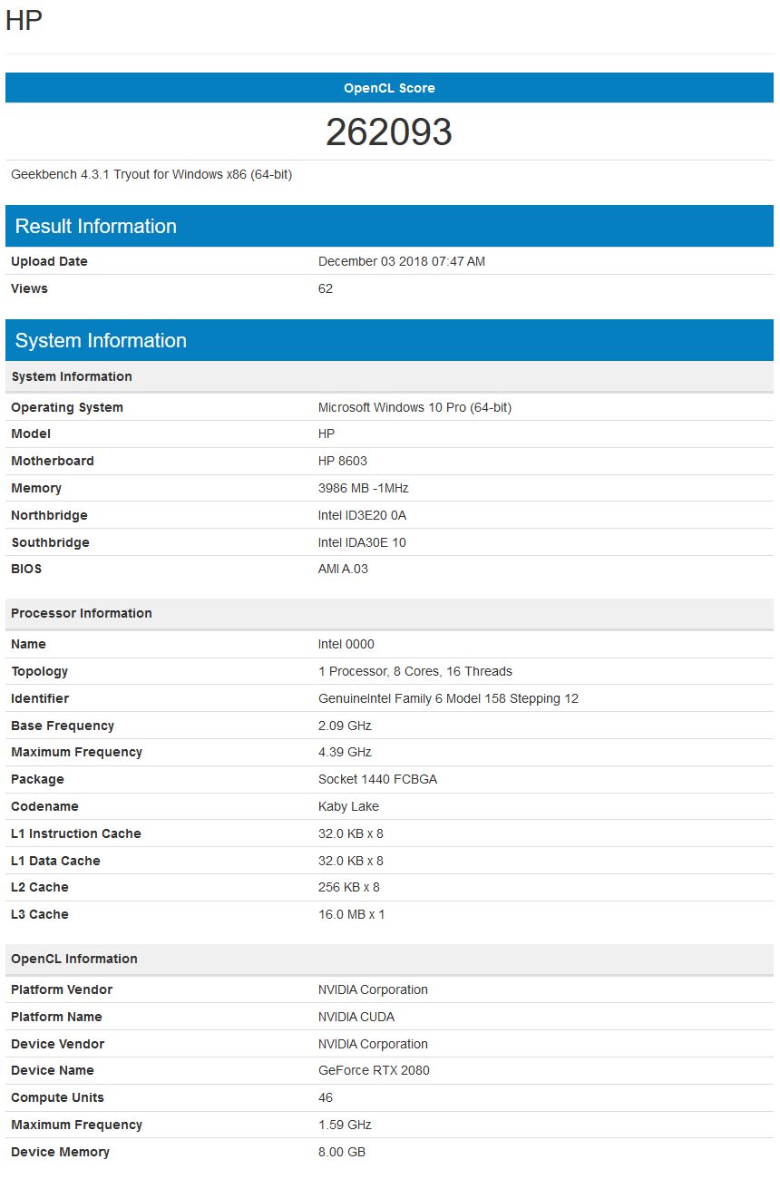 HP laptop