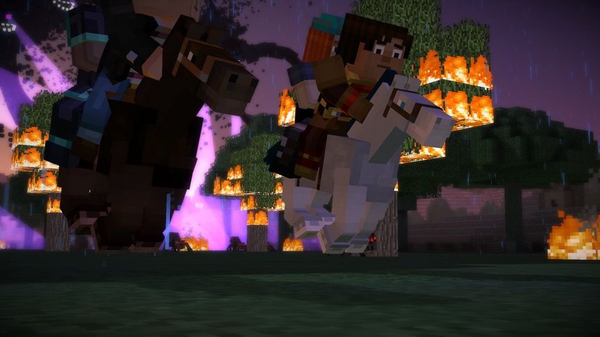 Minecraft: Story Mode - ucieczka konno przed niebezpieczeństwem