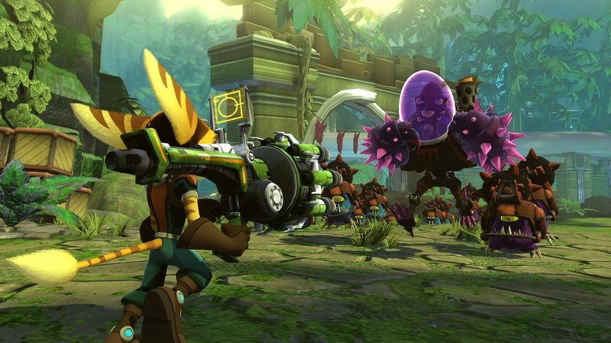 Ratchet &amp; Clank - walka z przeciwnikami