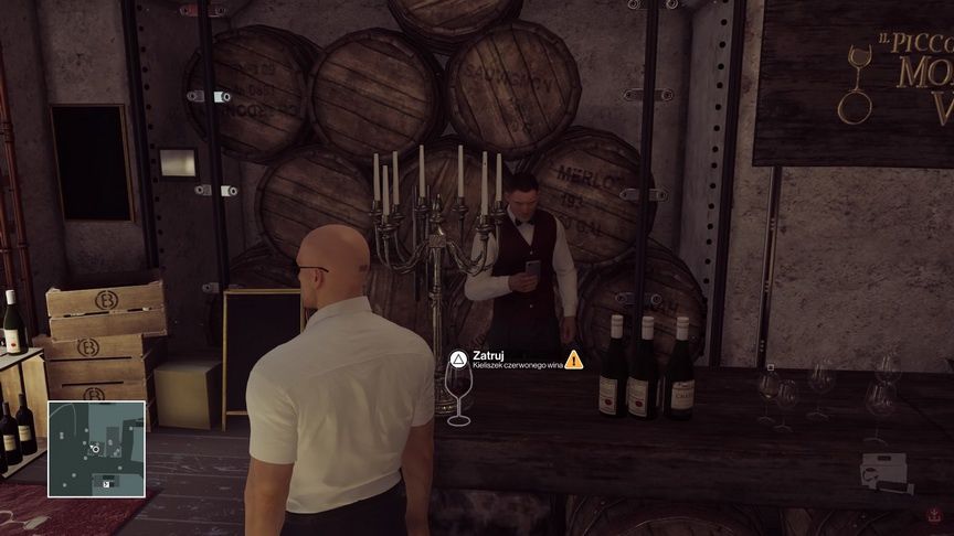 Hitman - zatruwanie wina