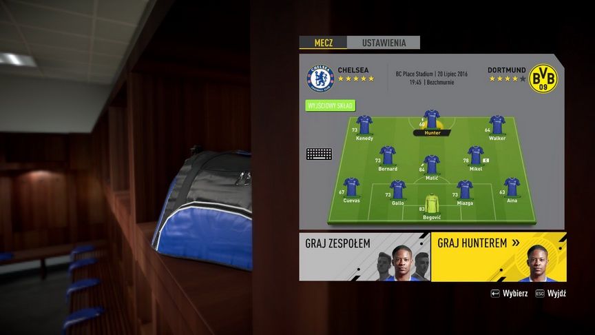 FIFA 17 - wybór kim chcemy grać