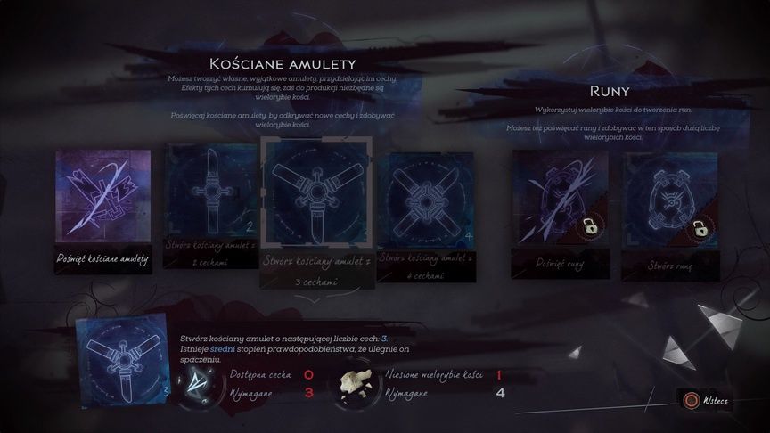 Dishonored 2 - kościane amulety i runy