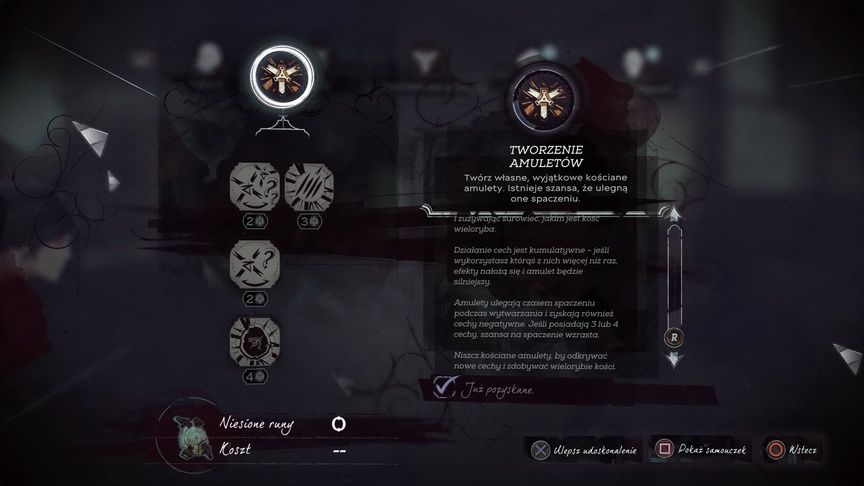 Dishonored 2 - tworzenie amuletów