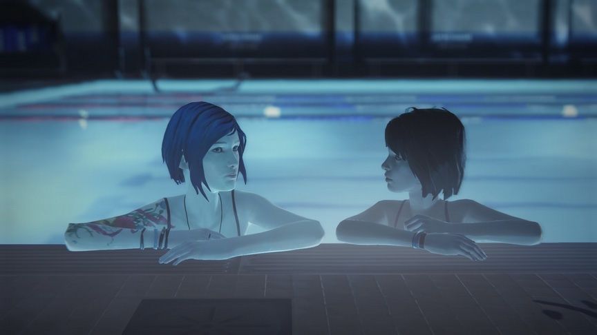 Life is Strange - Max i Cloe w basenie