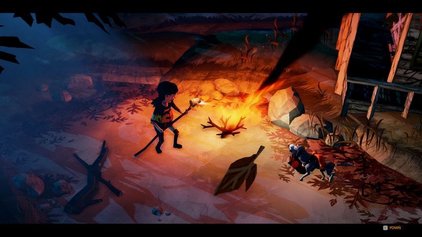 The Flame in the Flood - przy ognisku