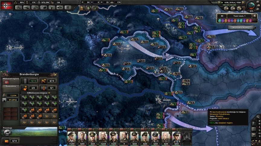 Hearts of Iron IV - atak na Czechosłowacje
