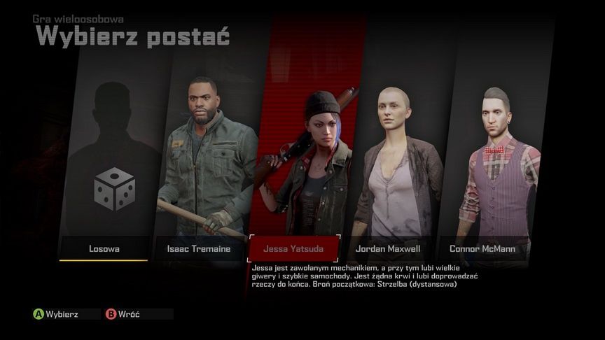 Dead Rising 4 - wybór postaci do gry wieloosobowej