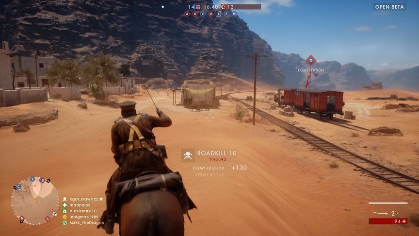 Battlefield 1 - szarża na koniu