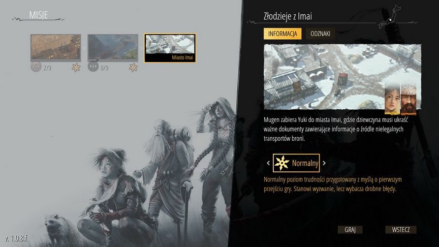 Shadow Tactics - ekran micji