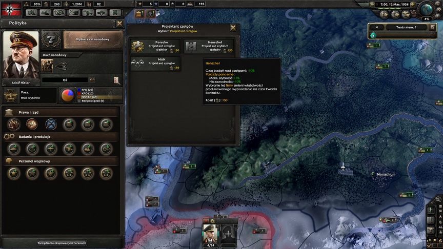 Hearts of Iron IV - projektant czołgów