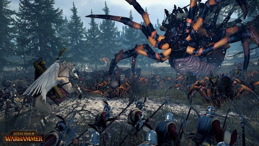 Total War: Warhammer - walka z pająkiem