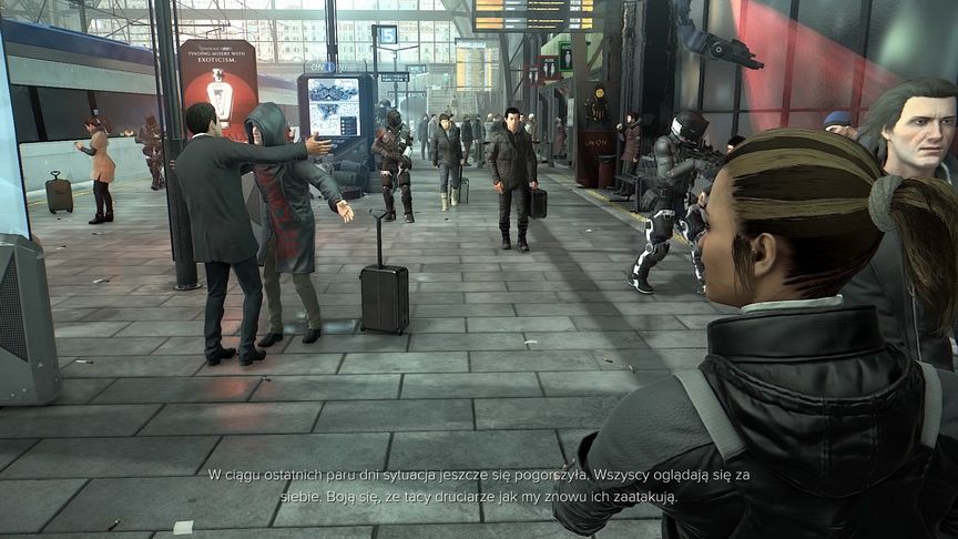 Deus Ex: Rozłam Ludzkości - kontrole na dworcu kolejowym