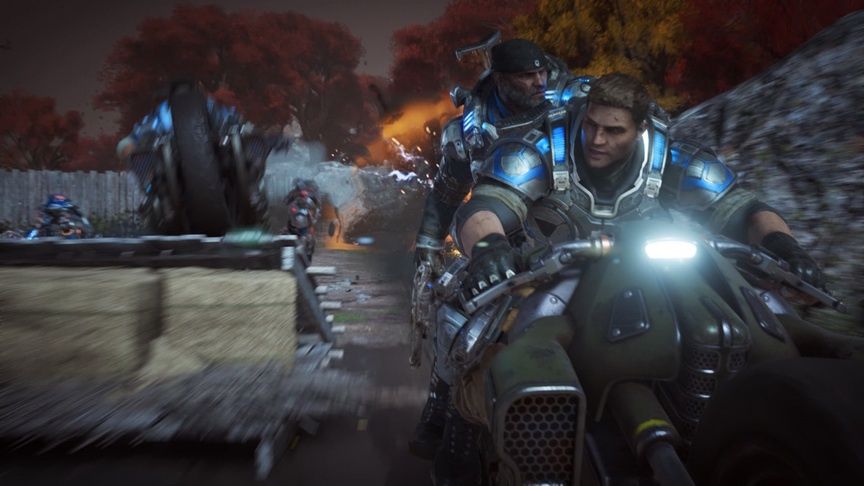 Gears of War 4 - ucieczka motocyklem