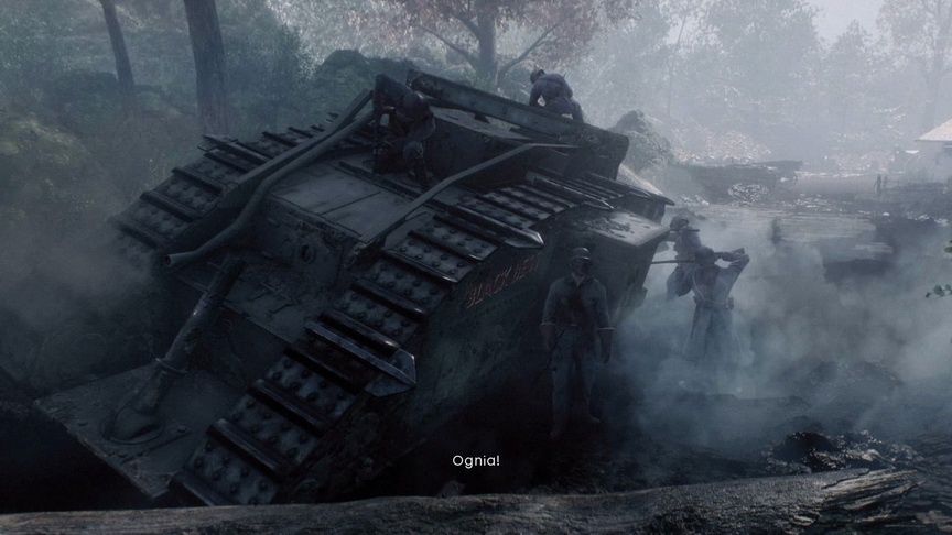 Battlefield 1 - Niemcy próbują wedrzeć się do czołgu