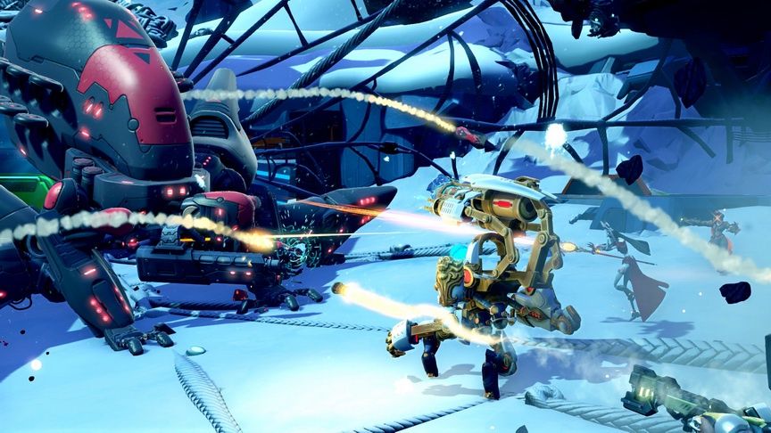 Battleborn - walka z mechanicznym pająkiem