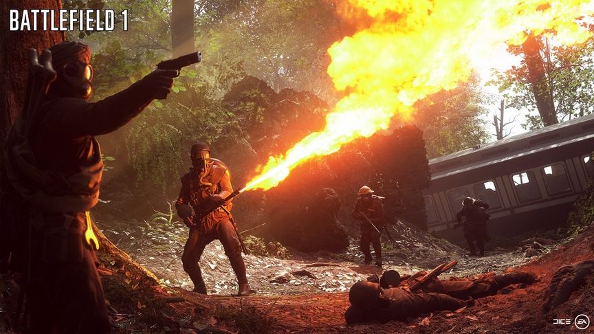 Battlefield 1 - miotacz płomieni