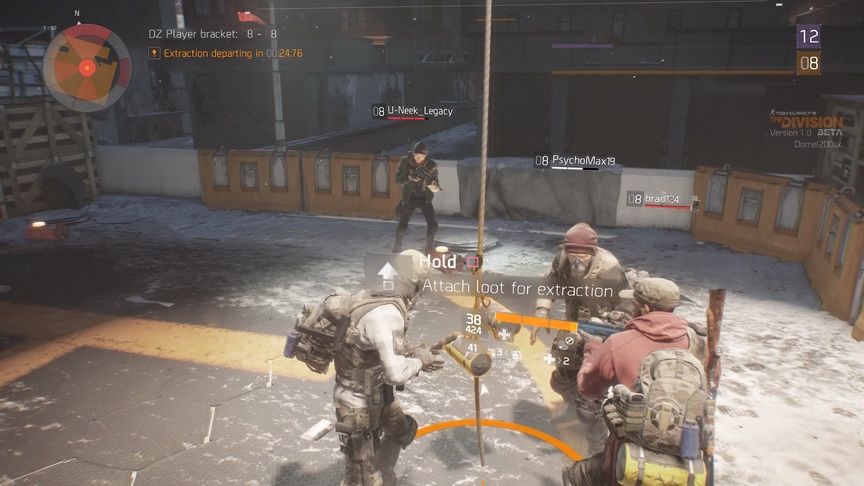 The Division beta - kolejka do transportu