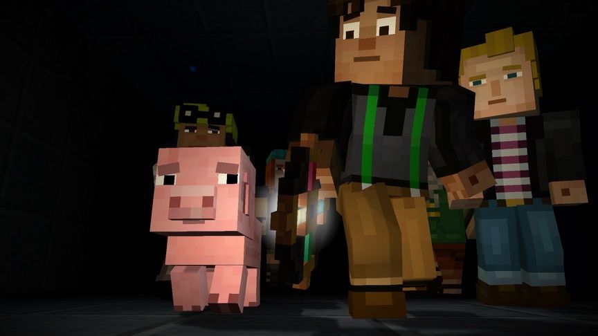 Minecraft: Story Mode - Jesse i świnka Ruben