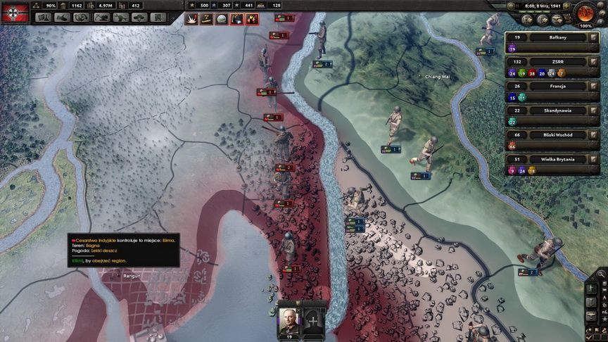 Hearts of Iron IV - linia frontu