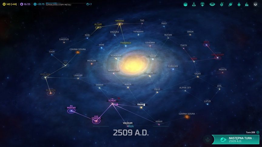 Master of Orion - średniej wielkości galaktyka