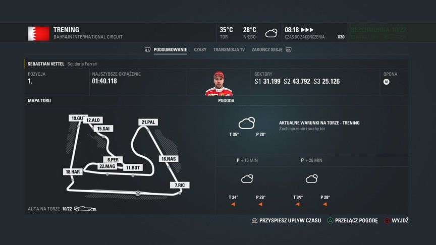 F1 2016 - sesja treningowa