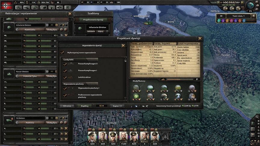Hearts of Iron IV - projektant dywizji