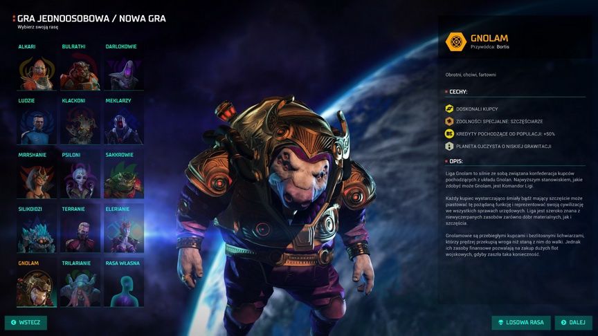 Master of Orion: Revenge of Antares - rasa Gnolam