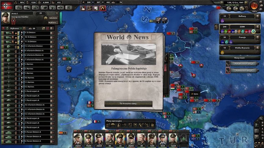 Hearts of Iron IV - Falangistyczna Polska kapituluje