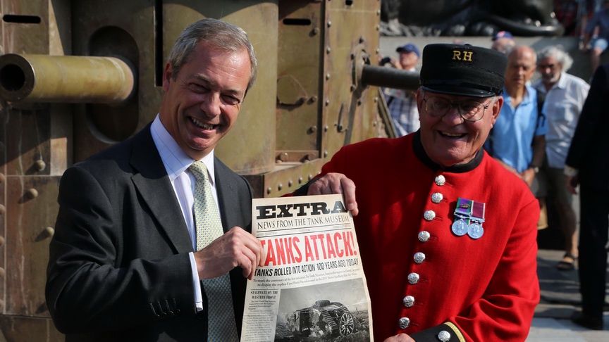 Wargaming świętuje 100 lat czołgów - Nigel Farage