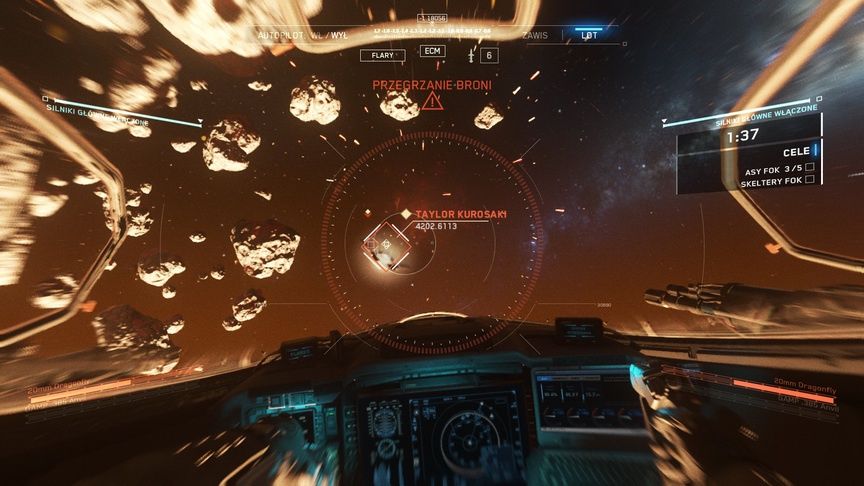 Call of Duty: Infinite Warfare - namierzanie wrogiego myśliwca